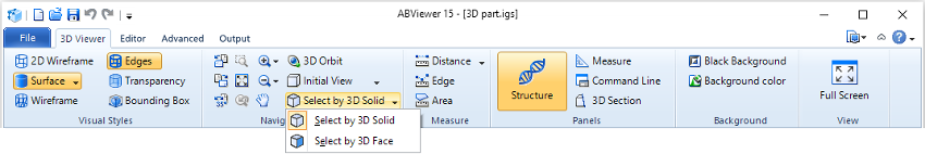 Selection modes in ABViewer